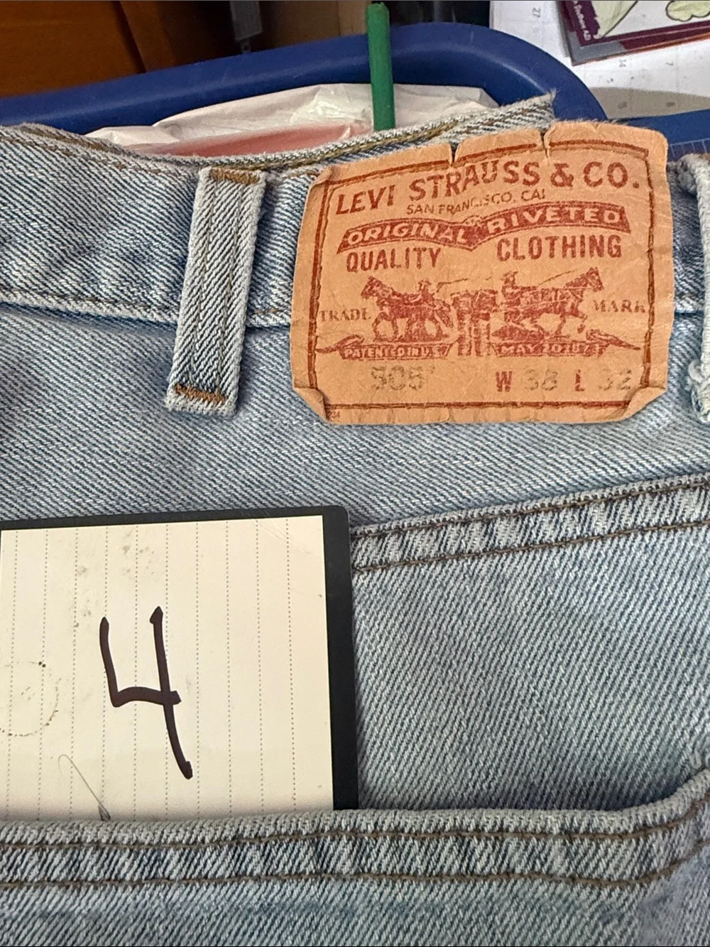 Light Blue Men’s Straight-Leg Jeans